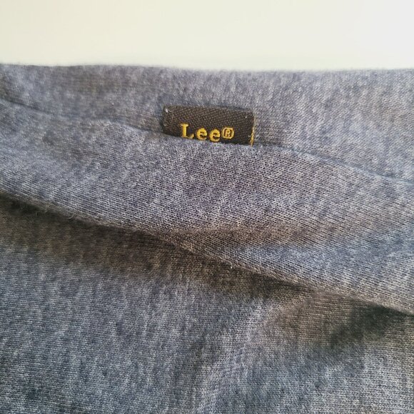 Lee Men's 3XL Regular Fit Blue Heathered T-Shirt Cotton Polyester Big & Tall - Picture 4 of 8